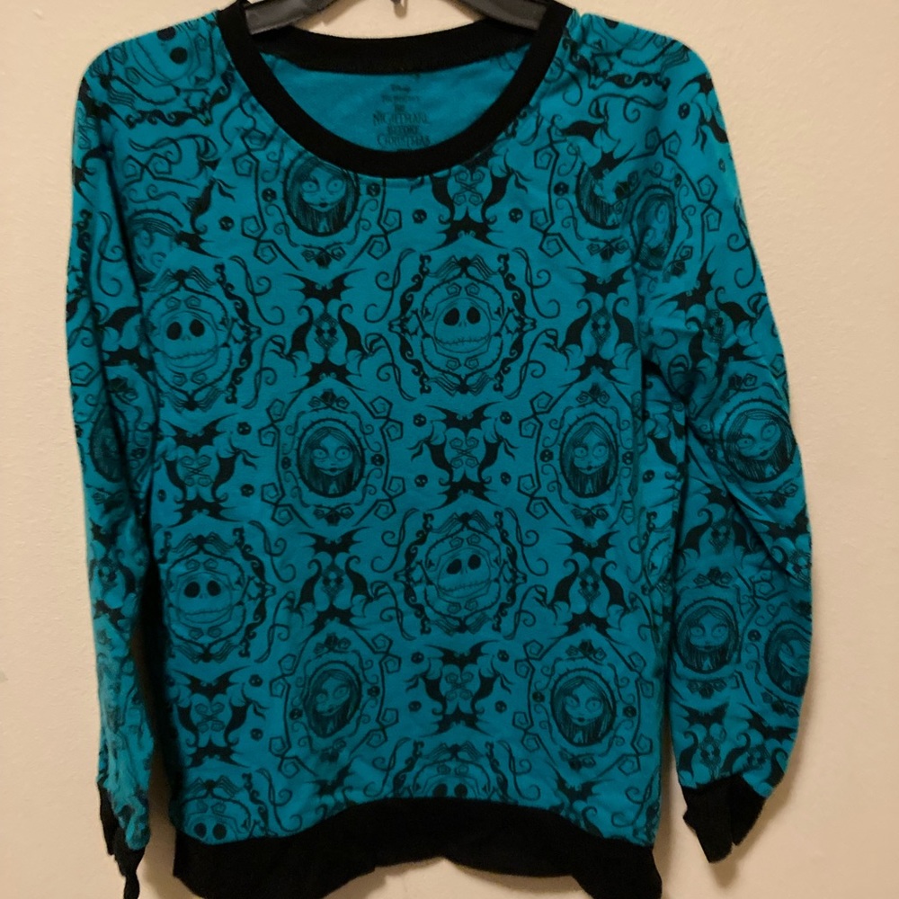 Nightmare before Christmas Teal Long-sleeve